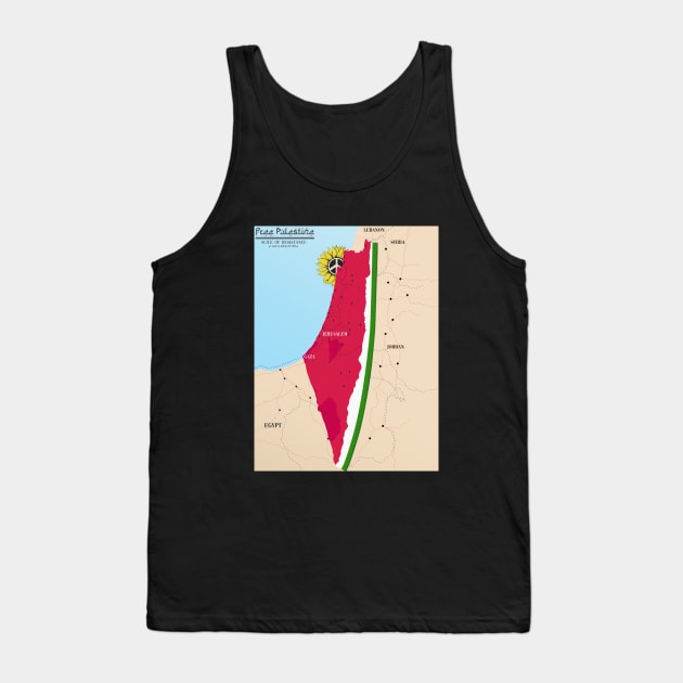 Palestine Tank Top by Bosun The Sun